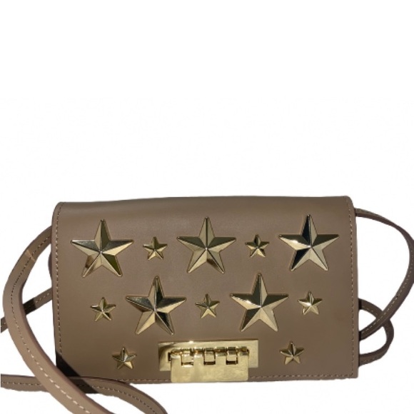 Zac Posen Handbags - Zac Posen Taupe Star-Embellished Crossbody Bag scratches on the lock